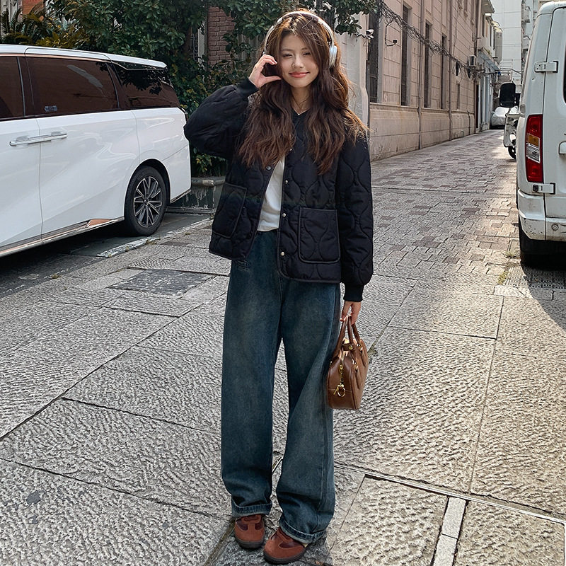 2025新款泡芙棉服外套女冬季中长款韩系保暖棉袄小个子棉衣ak