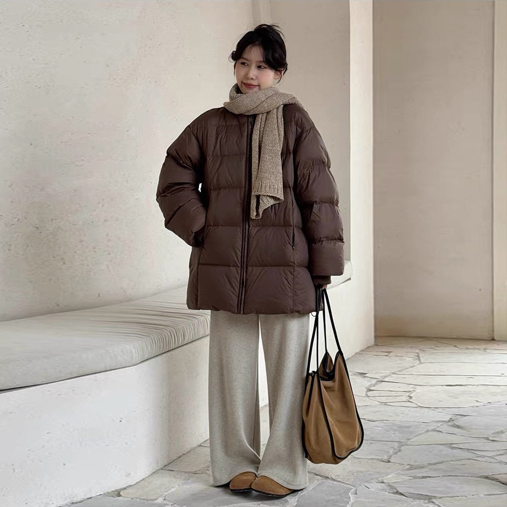 2025新款泡芙棉服外套女冬季中长款韩系保暖棉袄小个子棉衣ak