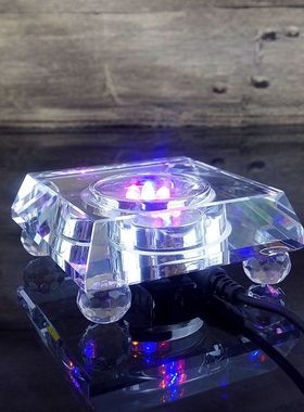 水晶透明高档柜台灯座