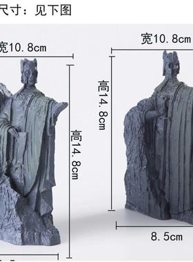 指环王魔戒霍比特人周边刚铎之门礼盒阿苟纳斯雕像摆件书档立书挡