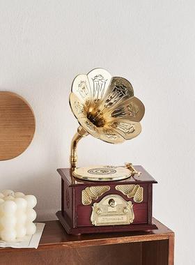 新中式琵琶八音盒装饰摆件家用玄关客厅电视柜书房书架女孩音乐盒