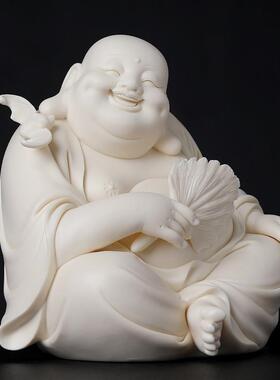 戴玉堂林建平陶瓷摆件《幸福常伴》弥勒笑佛弥勒佛大肚佛家用佛像