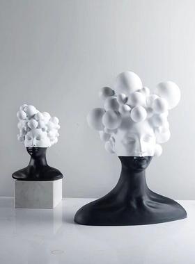 摆件高级感小众轻奢高档客厅桌面电视柜玄关艺术雕塑装饰室内创意