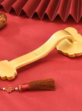 铜掌柜如意摆件黄铜事事如意手把件家居桌面装饰品乔迁结婚礼品