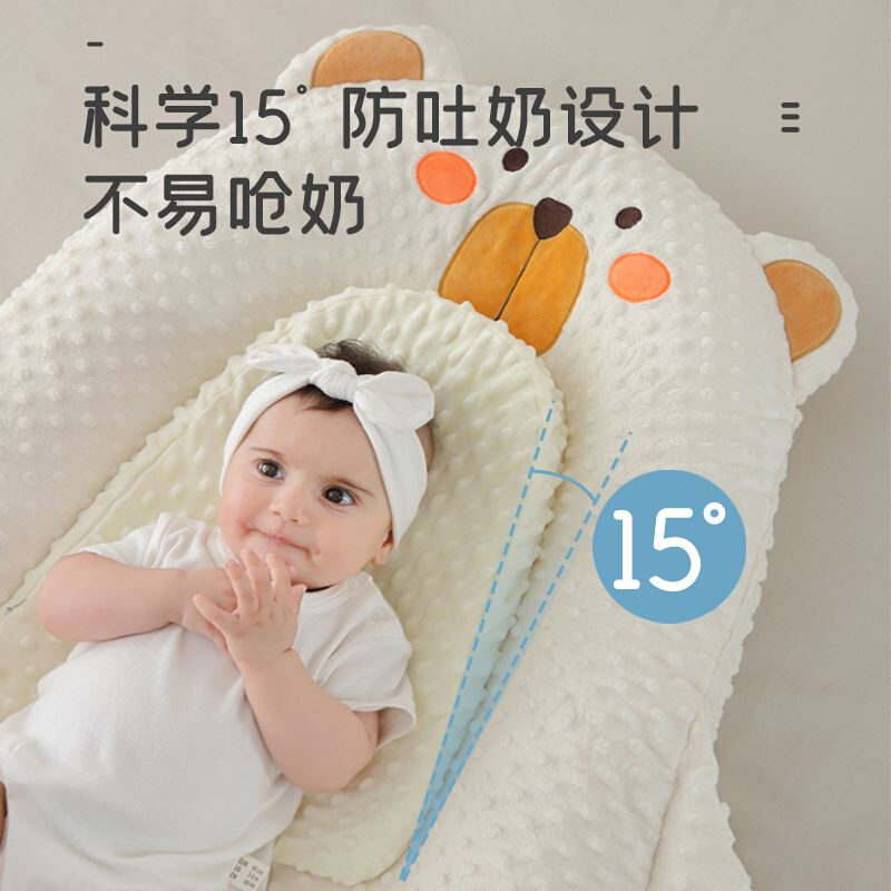 床中床新生婴儿防压宝宝便携床防吐奶斜坡垫喂奶斜坡枕落地醒神器 - 图1