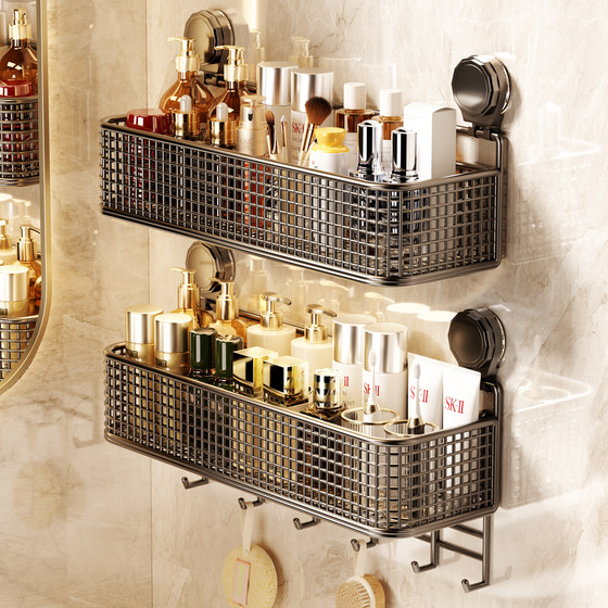 Suction cup bathroom toilet storage rack toilet storage rack