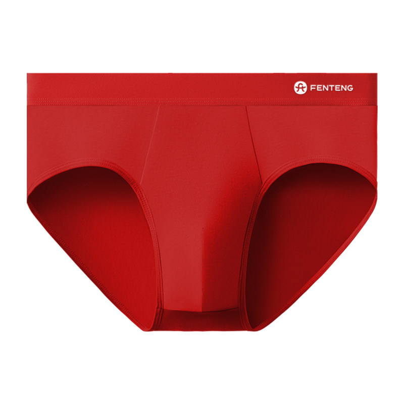 芬腾本命年男士红色内裤男款三角裤头马年男生底裤衩男式纯棉短裤,淘宝优惠券,粉丝福利购,淘宝优惠卷