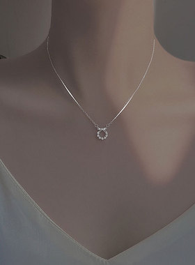 通体925纯银精致项链女小众设计