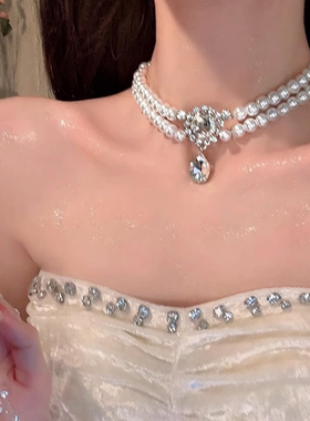 轻奢小众高级感名媛同款双层叠加