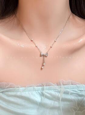 轻奢小众高级感超仙气质蝴蝶结