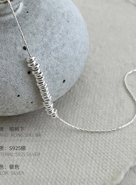 S925银轻奢饰品盘缠手链女简约小