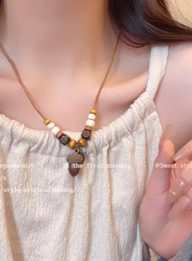 新中式民族风手工编绳干果吊坠