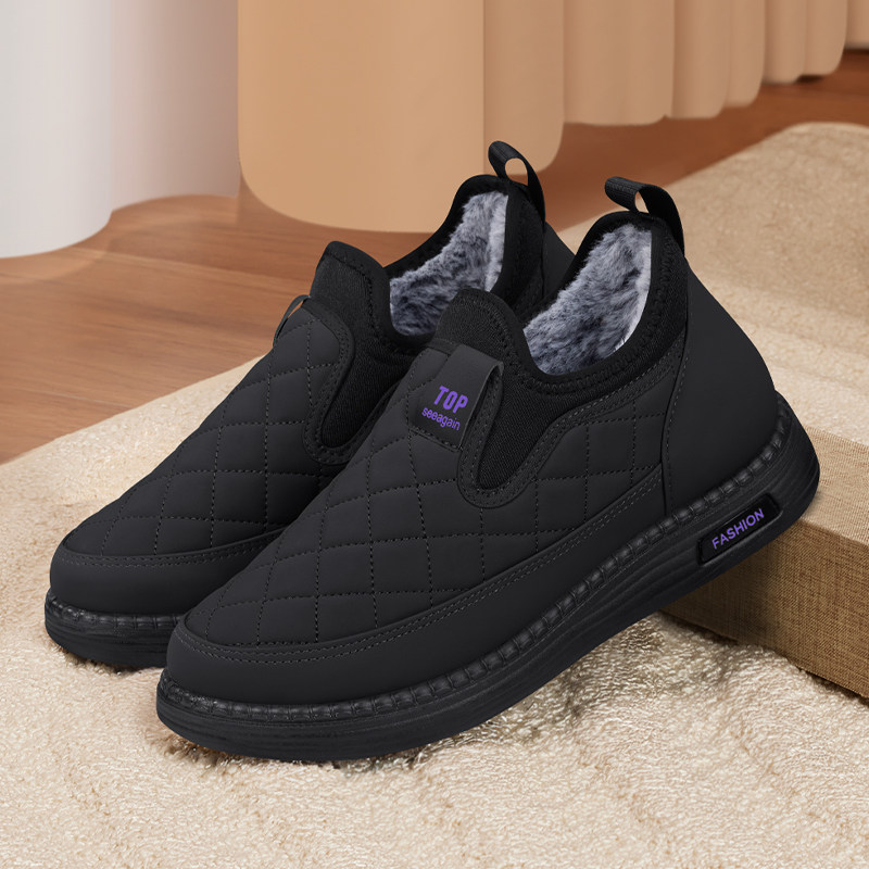 老北京布鞋女冬季加绒加厚老人棉靴防滑保暖一脚蹬中老年妈妈棉鞋,淘宝优惠券,粉丝福利购,淘宝优惠卷