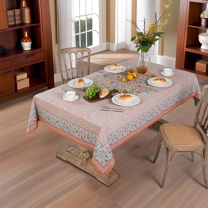 ekelund风铃花桌布美式复古轻奢高级感餐桌台布氛围感客厅茶几布
