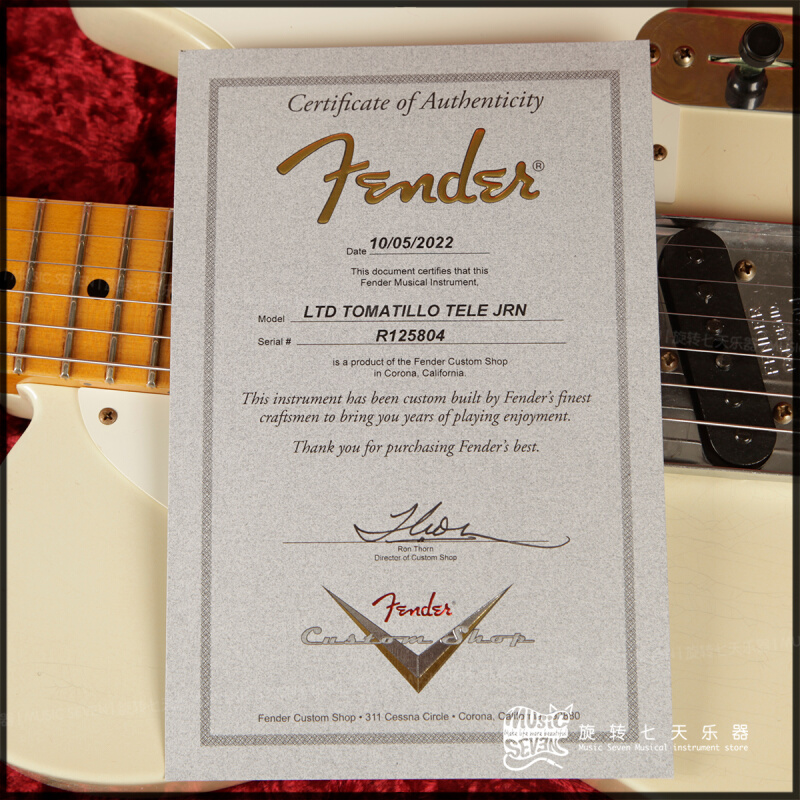 芬达 Fender Custom Shop Ltd Tomatillo Tele Relic 美产 电吉他 - 图2