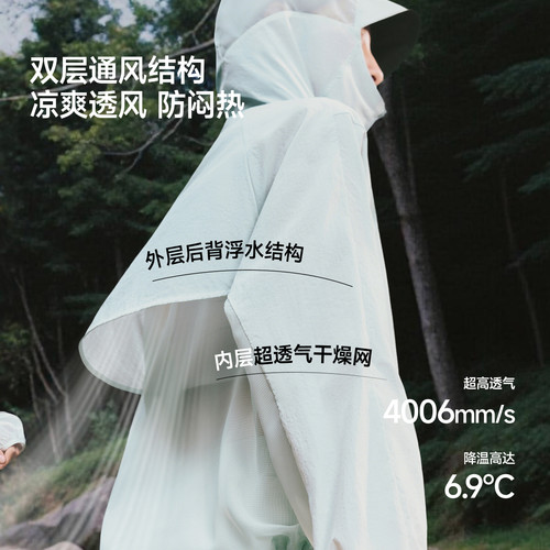 蕉下轻薄防晒衣女夏防紫外线TS003防晒服凉感速干透气通风外套 - 图0