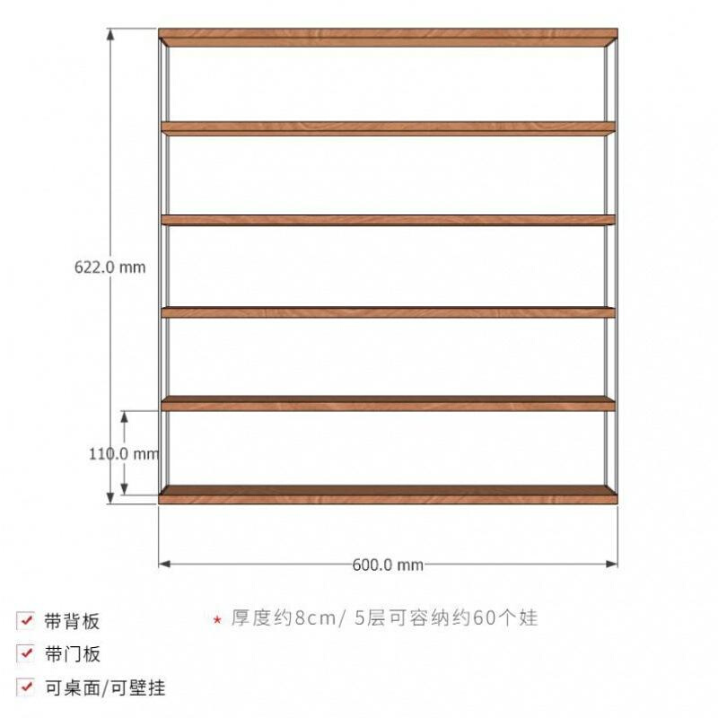 亚克力展示柜防尘盒可挂墙盲盒泡泡玛特popma展示架Molly收纳盒-图3