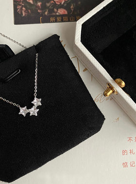 十里珠玉间手作S925纯银小星星女