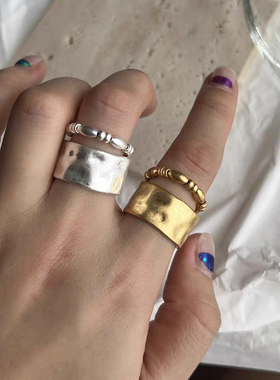 日本时尚设计不规则可调节戒指