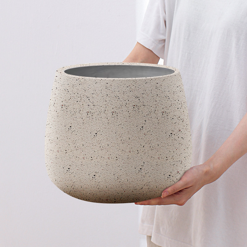 水泥盆花盆北欧风格酒杯形花卉绿植天堂鸟龟背竹琴叶榕种植盆镁泥,淘宝优惠券,粉丝福利购,淘宝优惠卷