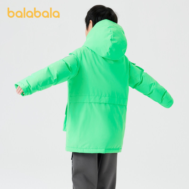 巴拉巴拉童装儿童羽绒服男童连帽外套冬装中大童工装潮酷上衣流行,淘宝优惠券,粉丝福利购,淘宝优惠卷