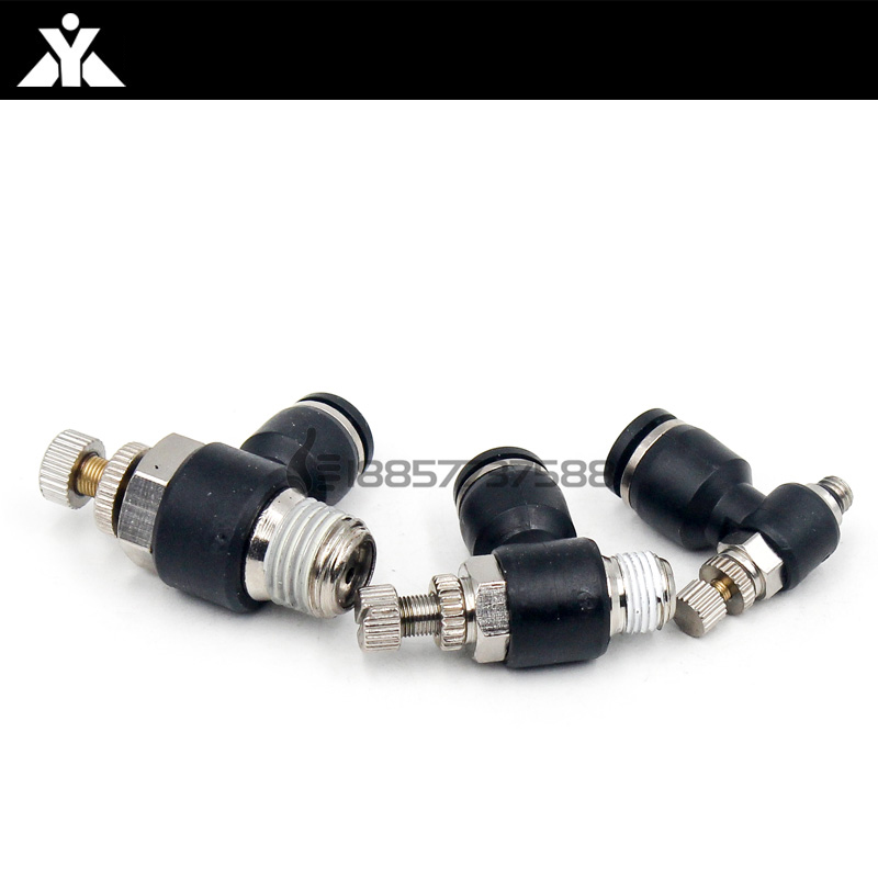 黑色SL调速接头SL4-M5 SL6-02 SL8-M5 SL10-02 SL12-04气缸节流阀 - 图3