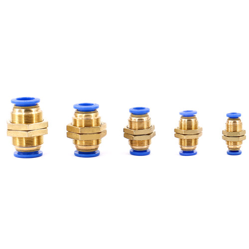 气动元件气管快速接头穿板隔板接头PM-04 06 08 10 12快插铜接头 - 图3