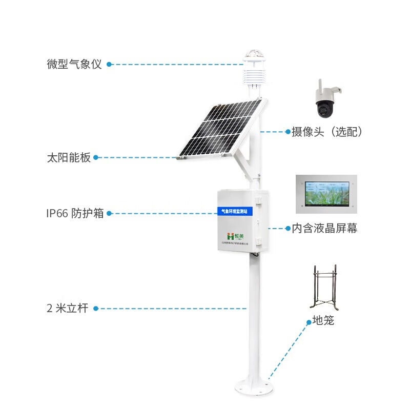 云异恒美一体化超声波气象站小型环境空气湿度温度气象仪气压辐射-图3