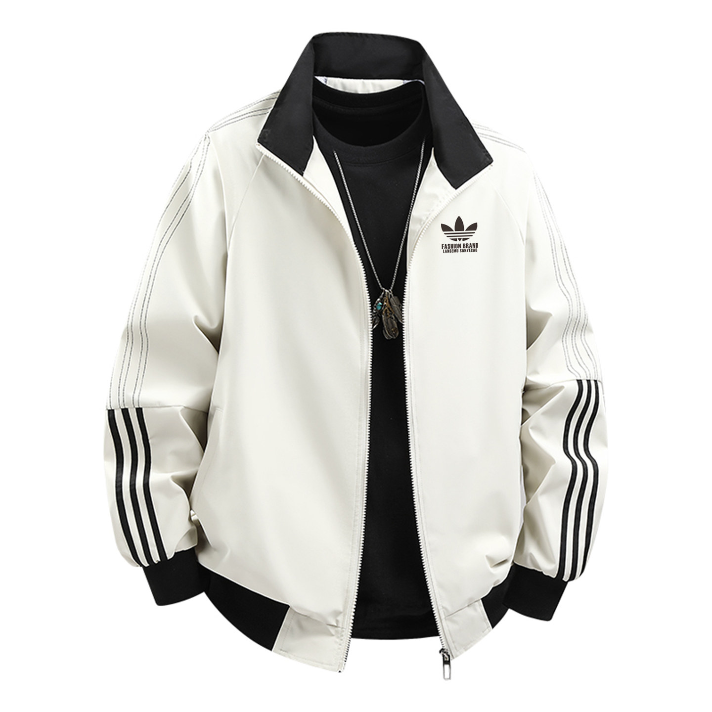 兰瑟姆三叶草2025秋季双面穿运动夹克外套男士三条杠风衣冲锋衣女,淘宝优惠券,粉丝福利购,淘宝优惠卷