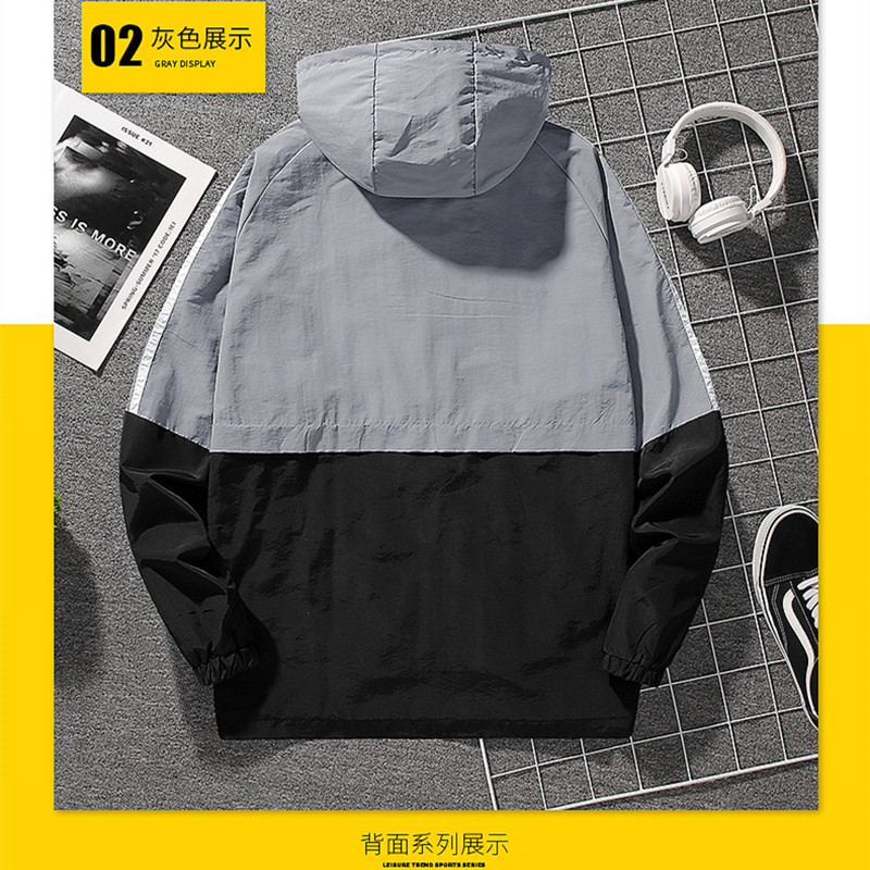 兰瑟姆三叶草2025秋季连帽运动风衣外套男女三条杠休闲夹克冲锋衣,淘宝优惠券,粉丝福利购,淘宝优惠卷