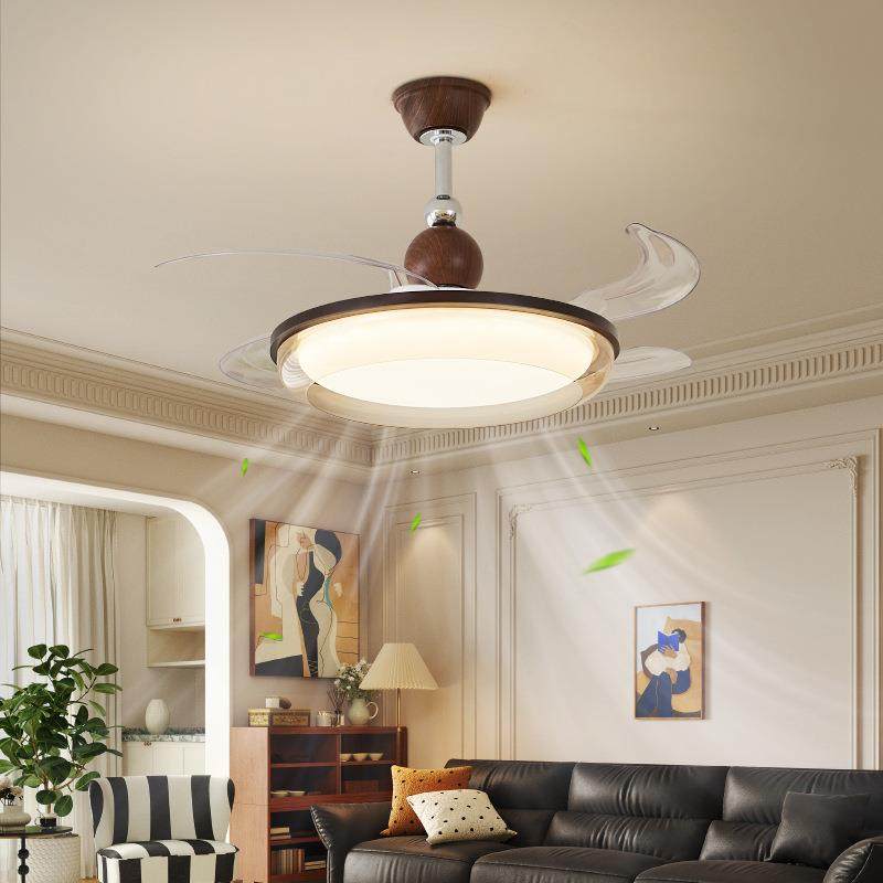 中古风隐形风扇灯静音护眼智能客厅书房餐厅儿童房卧室LED吊扇灯,淘宝优惠券,粉丝福利购,淘宝优惠卷