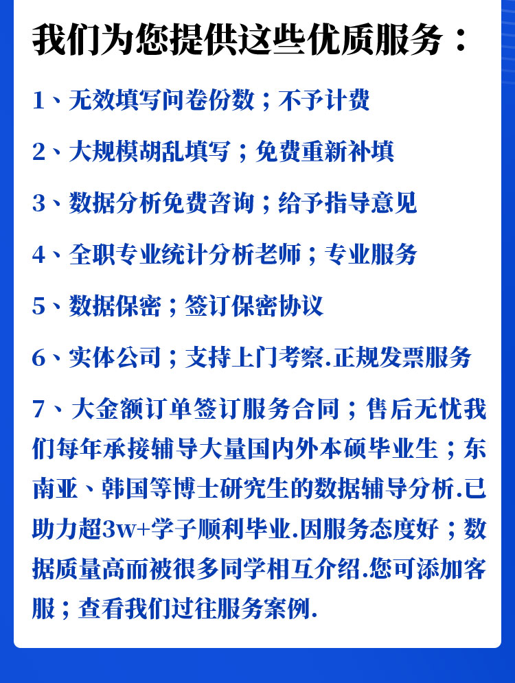 问卷代填数据收集调查spss代分析amos调整真人填写问卷星设计调研 - 图0