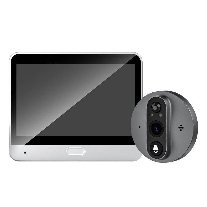 可视门铃电子猫眼带显示屏家用门上监控器智选手机远程防盗摄像头,淘宝优惠券,粉丝福利购,淘宝优惠卷