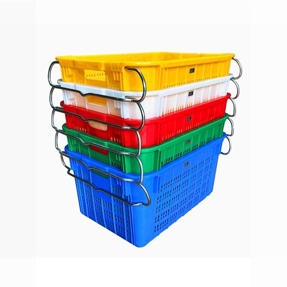 铁柄超厚塑料篮运输配送水果新鲜蔬菜市场仓储采摘包装冷库篮,淘宝优惠券,粉丝福利购,淘宝优惠卷