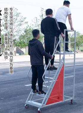 可移动平台登高车仓库登高梯库房多功能货梯作业梯带轮超市理货车