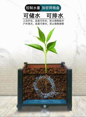 新疆包邮蔬菜种植箱种菜神器家庭阳台种菜盆楼顶特大号花箱长
