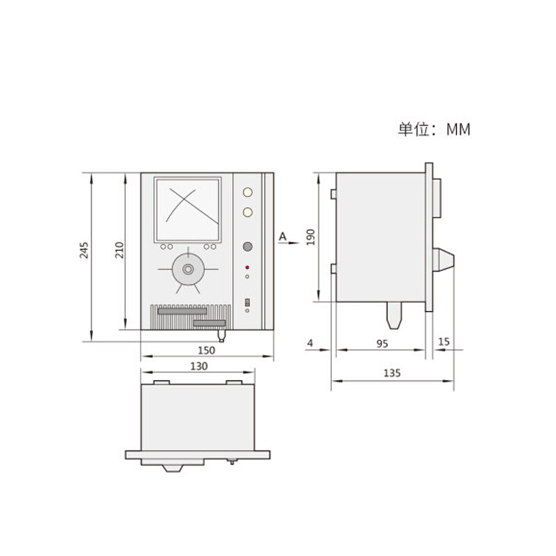 交流电动机电磁调速电动机控制器调表 1JD1A-40 1速 90 220V-图0