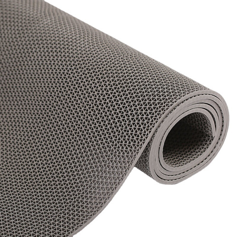 车间地防滑PVC塑料地毯大面积门卫生间厨房s型网眼浴室防滑-图1