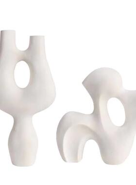 抽象艺术摆件现代简约家居客厅样板房酒店M桌面软装饰品北欧风格