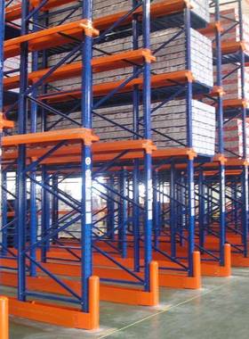 仓库贯通式托盘货架工业货架高位通廊式货架重型货架定