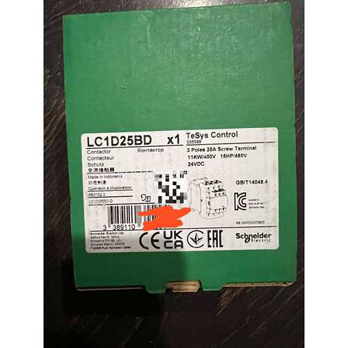 LC1D25BD触器黑色新款，印尼进口触器，原 - 图0