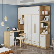 Room desk bookcase Closet Desk Bookcase Bookcase Integrated Dresser children Student writing desk corner counter