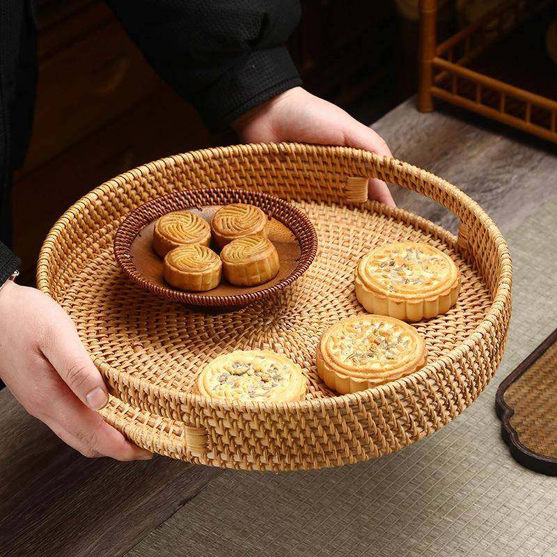 竹编制品收纳筐家用手工编织篮子竹筐藤编水果篮竹篮,淘宝优惠券,粉丝福利购,淘宝优惠卷