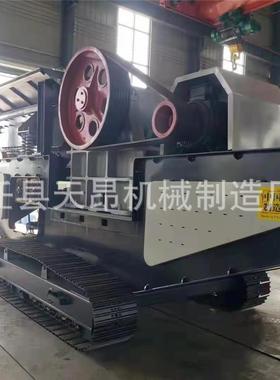 天昂设备鄂式破碎机矿山石头砂石生产线石灰石移动颚式破碎机