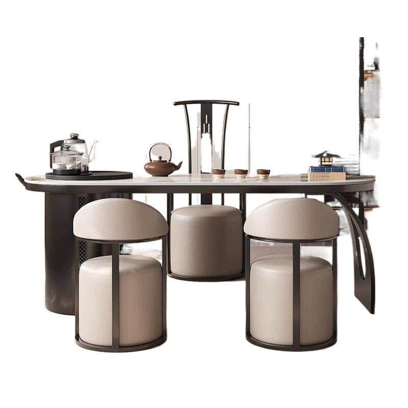 JGP1轻奢岩板茶桌椅组合现代简约公室茶台烧水壶一体家用阳台小茶,淘宝优惠券,粉丝福利购,淘宝优惠卷