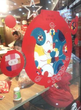 喷绘玻璃贴双透贴uv打印制作彩白彩uv透明膜超透贴玻璃贴膜磨砂贴