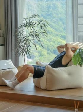 懒人沙发单人榻榻米小户型阳台躺卧室客厅家用高背休闲躺椅女豆袋