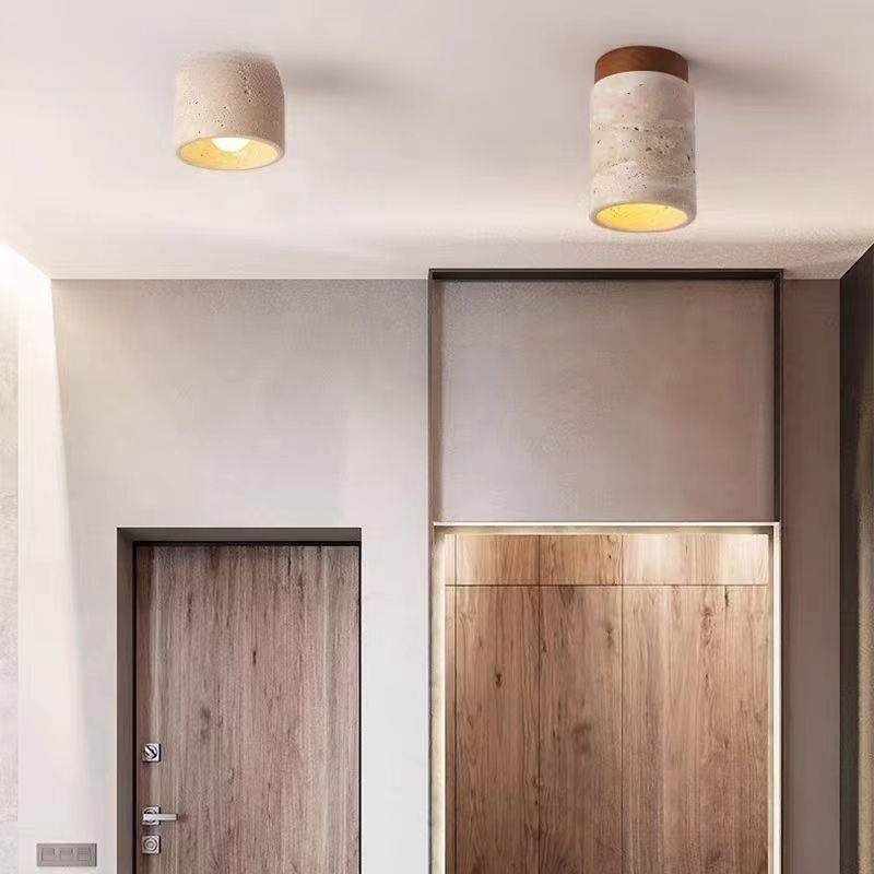 日式网红黄洞石家用吸顶灯复古奶油风过道灯阳台玄关灯过道走廊灯,淘宝优惠券,粉丝福利购,淘宝优惠卷