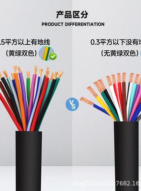 rvv电缆多芯国标3/4/8/10/12/14/16/20/24/30芯控制电缆线信号线