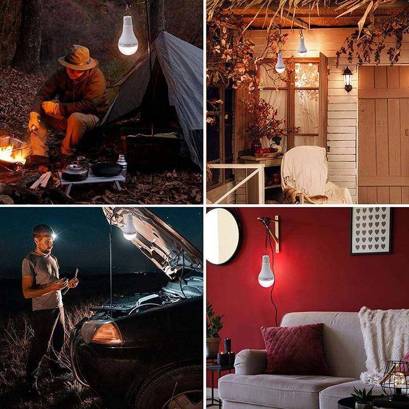 9W太阳能充电灯泡3挡调光USB充电带可调光定时夜灯家用应急照明灯,淘宝优惠券,粉丝福利购,淘宝优惠卷